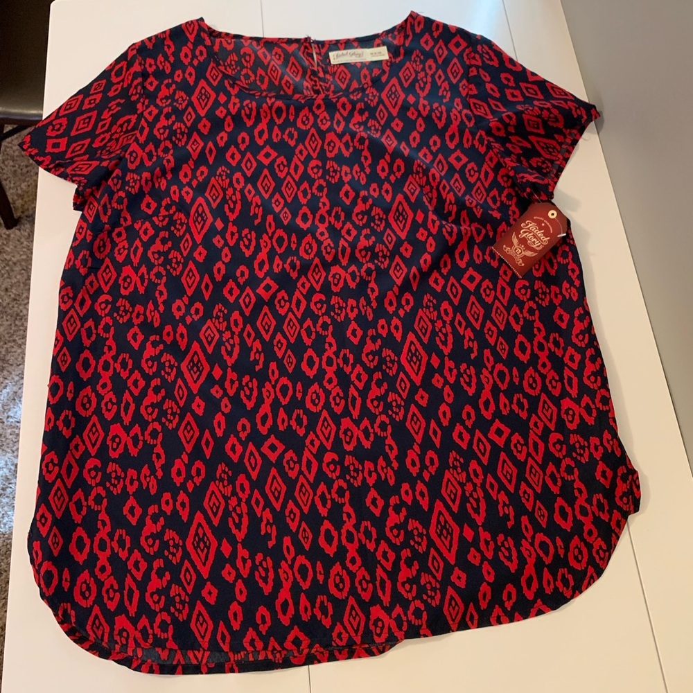 NWT/Faded Glory Top/Size Medium (8-10)